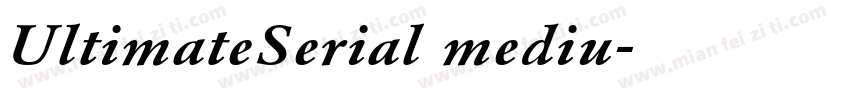 UltimateSerial mediu字体转换